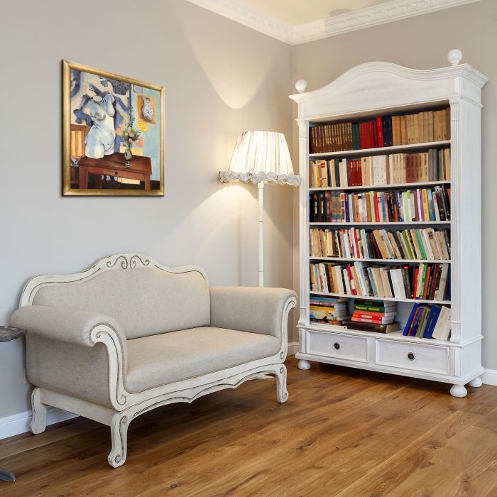 Greek Torso with Flowers Pre-Framed - Gold Luminoso Frame 20"X24"