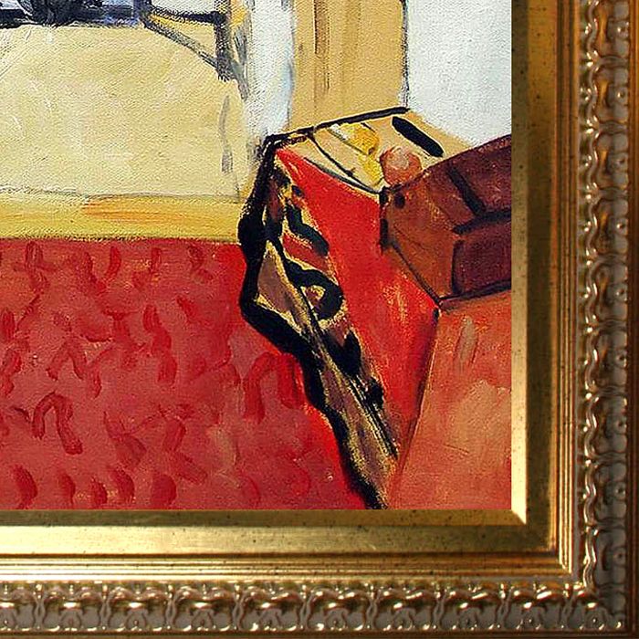 My Room at the Beau-Rivage Pre-Framed - Elegant Gold Frame 20"X24"