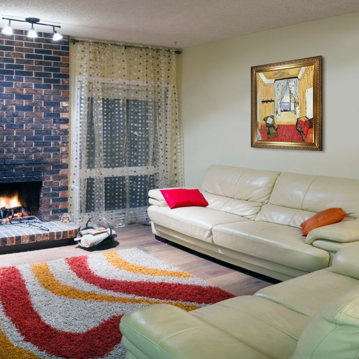 My Room at the Beau-Rivage Pre-Framed - Elegant Gold Frame 20"X24"