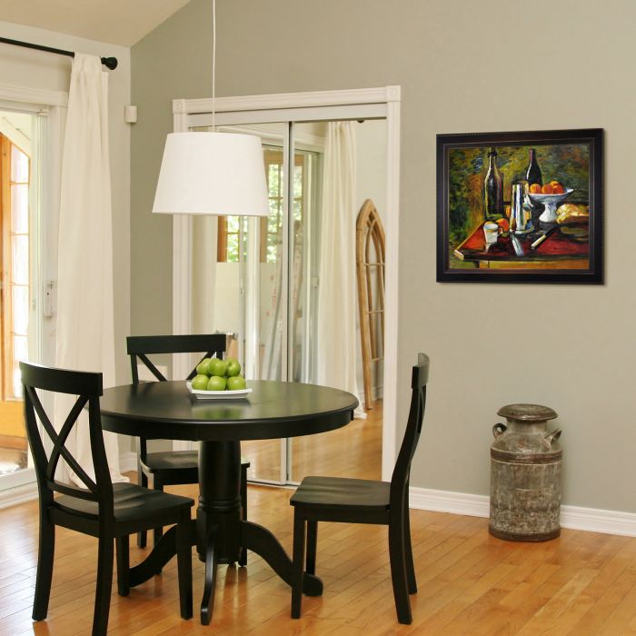 Still Life with Oranges Pre-Framed - Veine D'Or Bronze Angled Frame 20"X24"