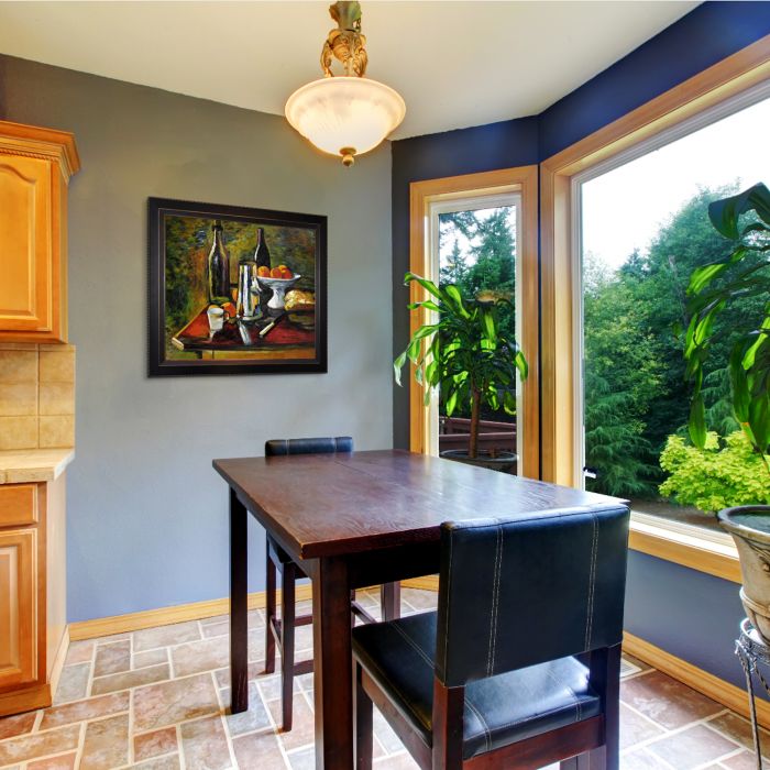 Still Life with Oranges Pre-Framed - Veine D'Or Bronze Angled Frame 20"X24"