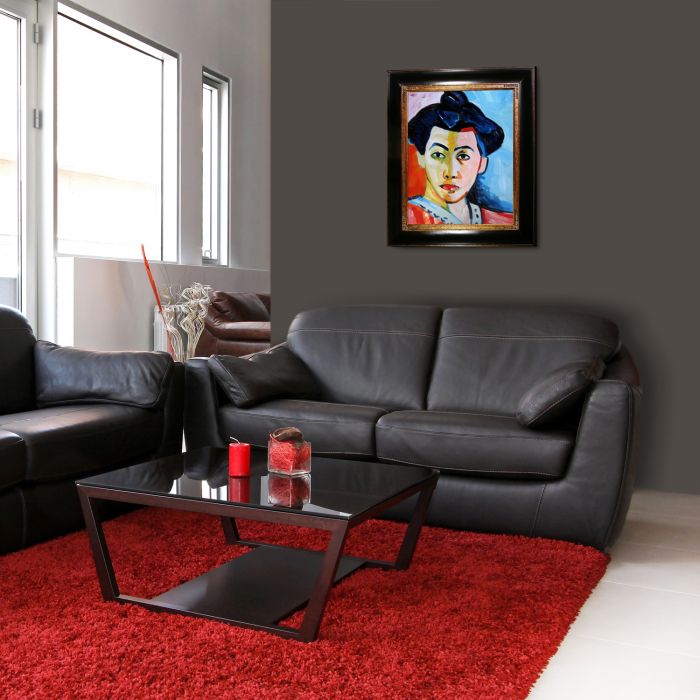 The Green Stripe Pre-Framed - Opulent Frame 20"X24"