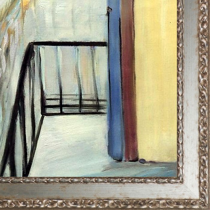 The Bay of Nice, 1918 Pre-Framed - Versailles Silver Salon Frame 20" X 24"