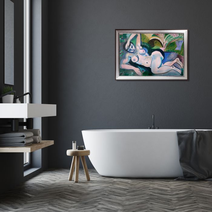 Blue Nude (Memory of Biskra), 1907 Pre-Framed - Magnesium Silver Frame 24" X 36"