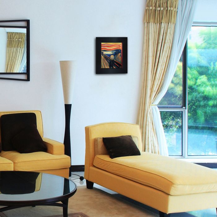 The Scream Pre-Framed - New Age Black Frame 8"X10"