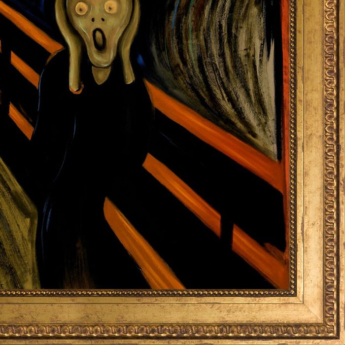 The Scream Pre-Framed - Versailles Gold King Frame 24" X 36"