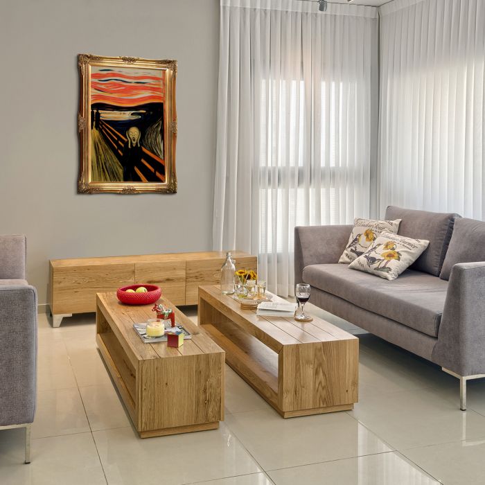 The Scream Pre-Framed - Victorian Gold Frame 24"X36"