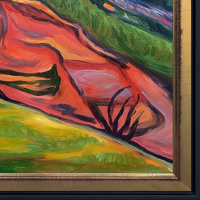 From Thuringewald, 1905 with Piccino Luminoso Pre-Framed - Piccino Luminoso and Black Wrap Custom Stacked Frame 20" X 24"