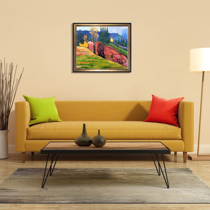 From Thuringewald, 1905 with Piccino Luminoso Pre-Framed - Piccino Luminoso and Black Wrap Custom Stacked Frame 20" X 24"