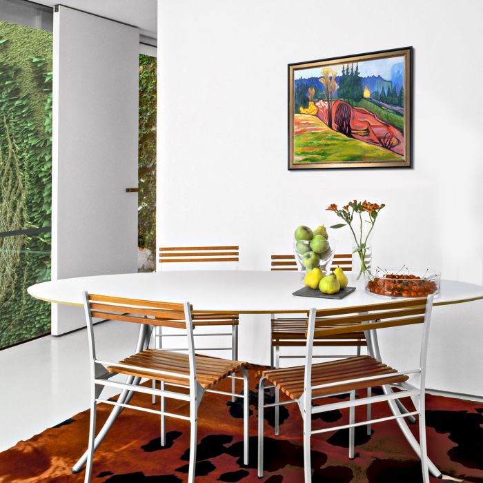 From Thuringewald, 1905 with Piccino Luminoso Pre-Framed - Piccino Luminoso and Black Wrap Custom Stacked Frame 20" X 24"