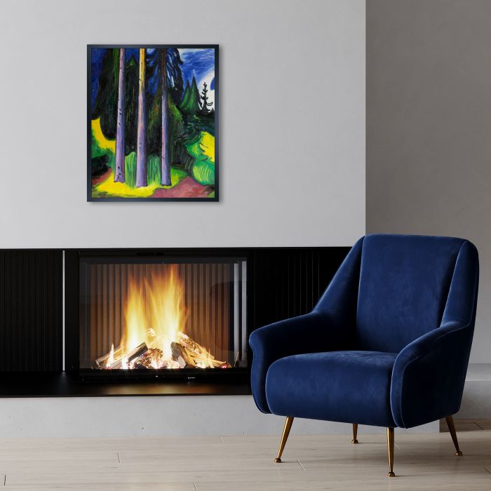 Forest, 1903 Pre-framed - Studio Black Wood Frame 20"X24"