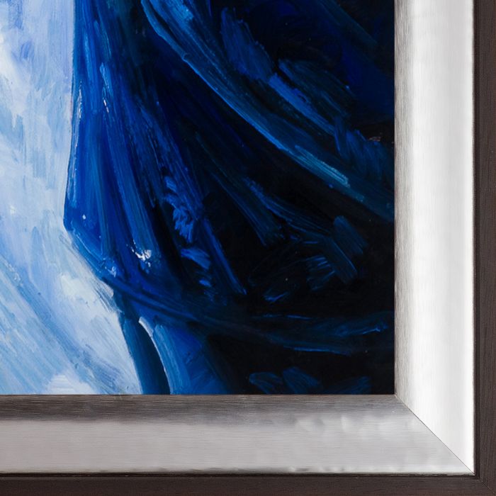 Kiss by the Window, 1892 Pre-Framed - Magnesium Silver Frame 20" X 24"