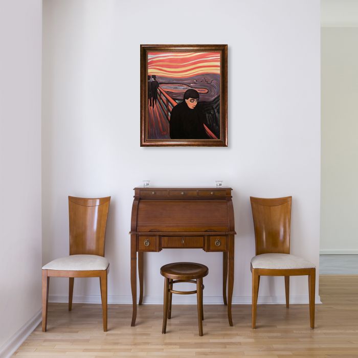 Despair, 1894 Pre-Framed - Verona Cafe Frame 20"X24"