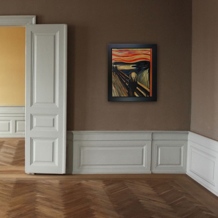 The Scream Pre-Framed - New Age Black Frame 20"X24"