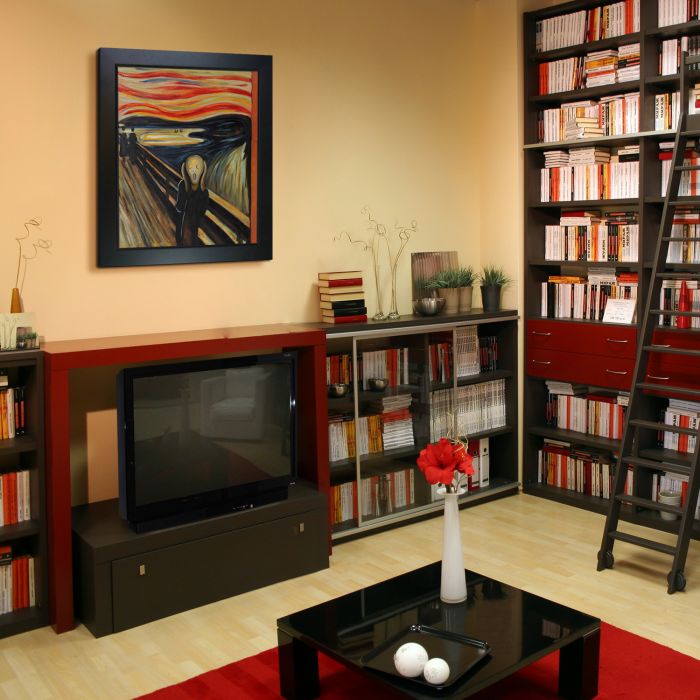 The Scream Pre-Framed - New Age Black Frame 20"X24"