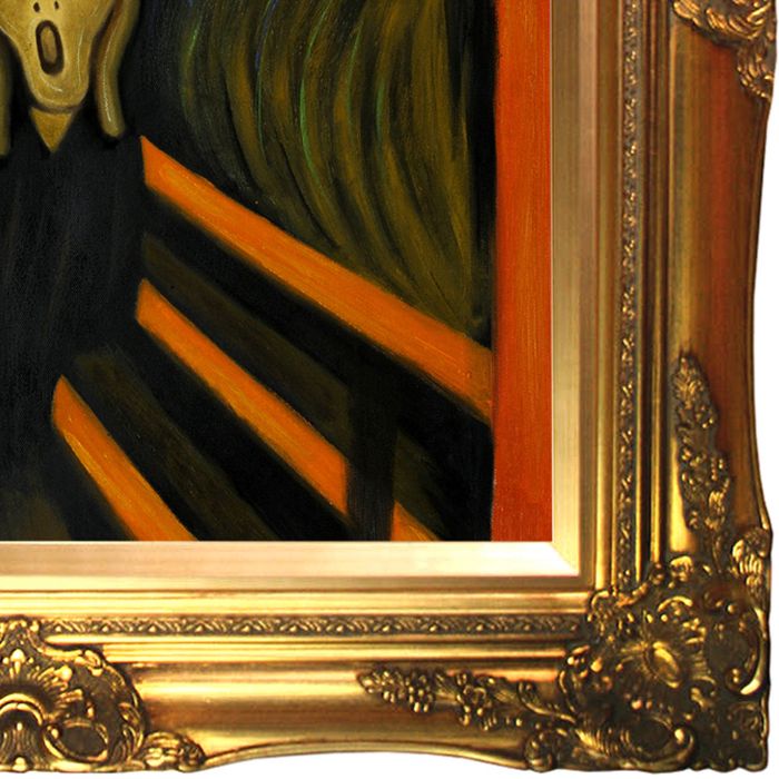 The Scream Pre-Framed - Victorian Gold Frame 20"X24"