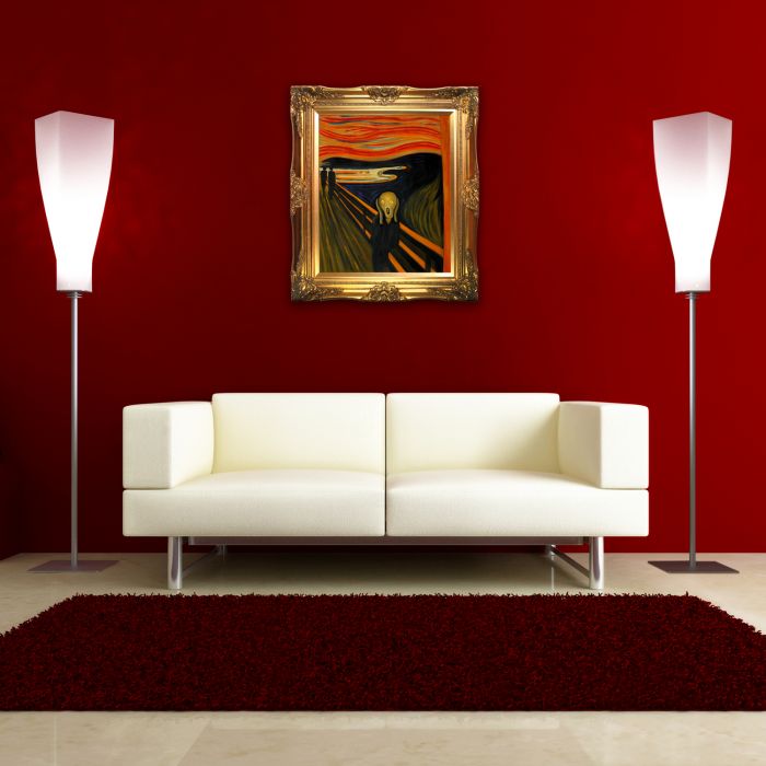 The Scream Pre-Framed - Victorian Gold Frame 20"X24"