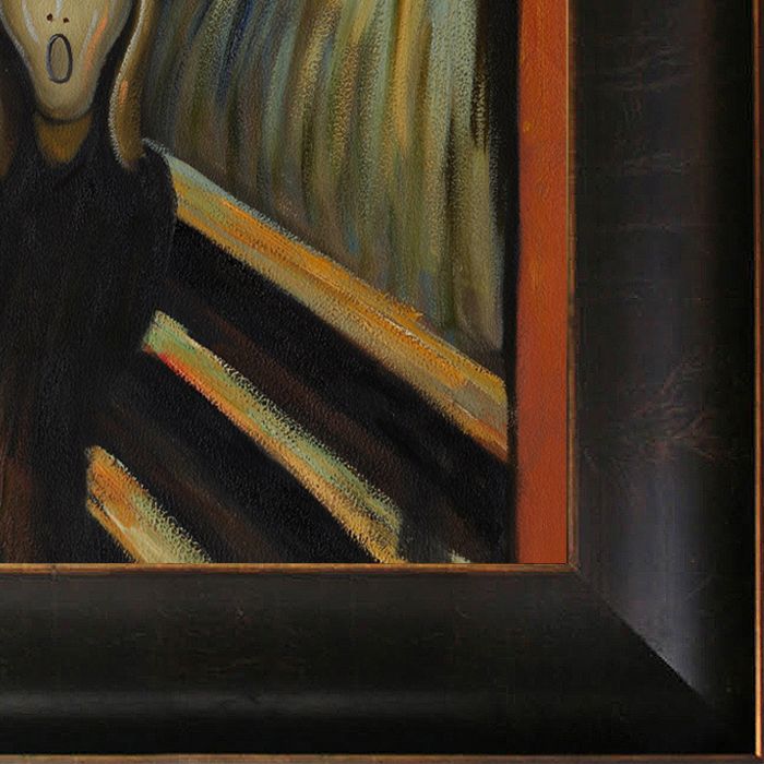 The Scream Pre-Framed - Veine D'Or Bronze Scoop Frame 20"X24"