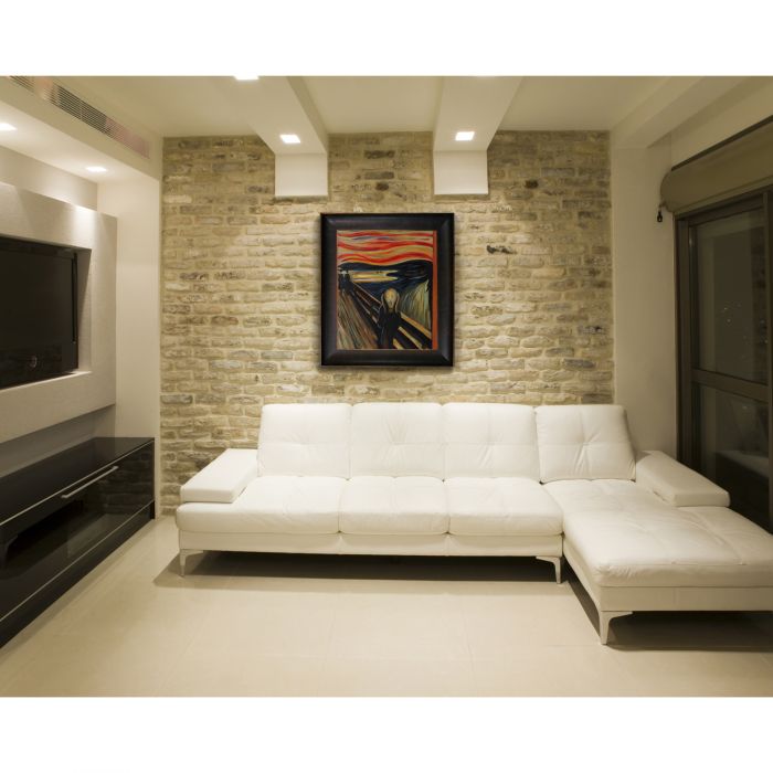 The Scream Pre-Framed - Veine D'Or Bronze Scoop Frame 20"X24"