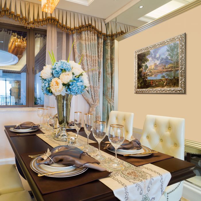 Landscape with a Calm, 1650-1651 Pre-Framed - Rococo Silver 20"X24"