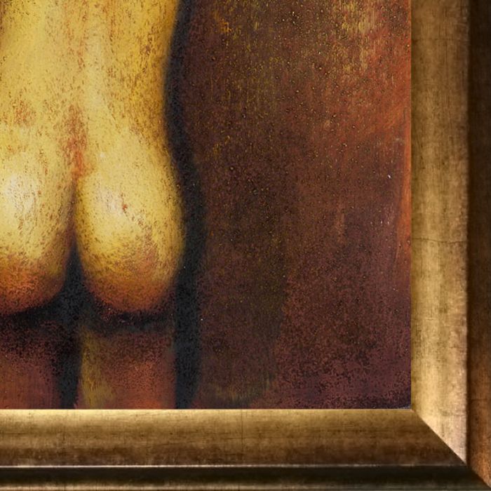 After The Shower Pre-Framed - Athenian Gold Frame 20"X24"