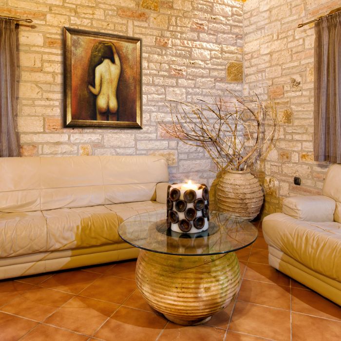 After The Shower Pre-Framed - Athenian Gold Frame 20"X24"