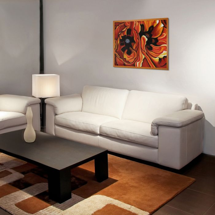 Oriental Poppies, 1928 Pre-Framed - Studio Pecan Wood Frame 20"X24"