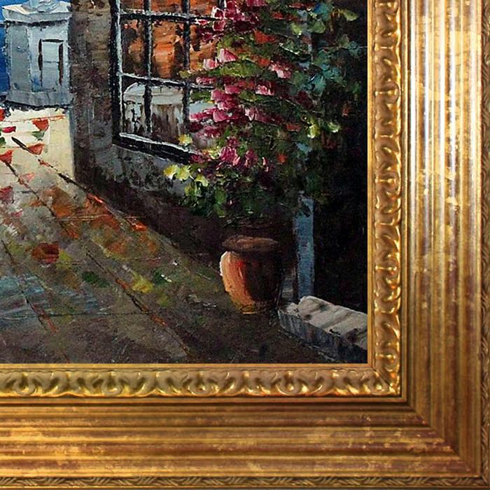 Cafe Italy Pre-Framed - Vienna Gold Leaf Frame 20"X24"