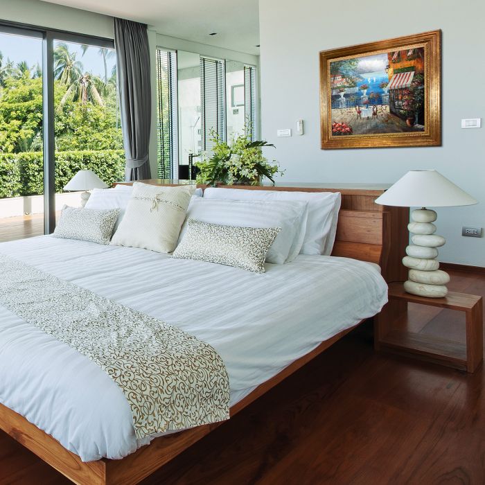 Cafe Italy Pre-Framed - Vienna Gold Leaf Frame 20"X24"