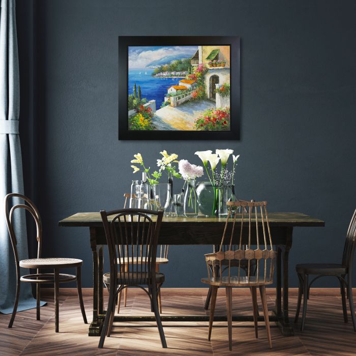 High Rise Bay Pre-Framed - New Age Black Frame 20"X24"