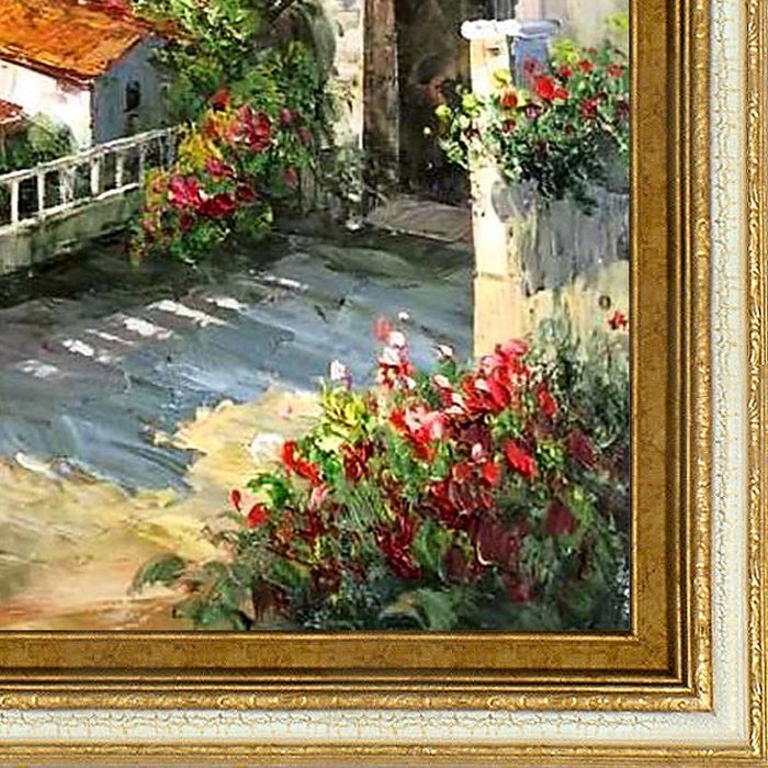 High Rise Bay Pre-Framed - Tuscan Crackle Frame 20"X24"