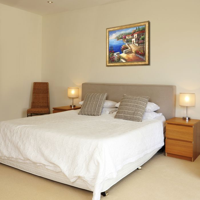 Vacation Harbor Pre-Framed - Verona Gold Braid Frame 20"X24"