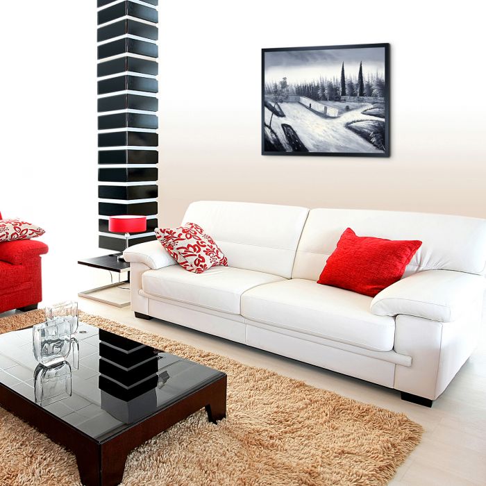 Here Comes the Rain Pre-Framed - Studio Black Wood Frame 20"X24"