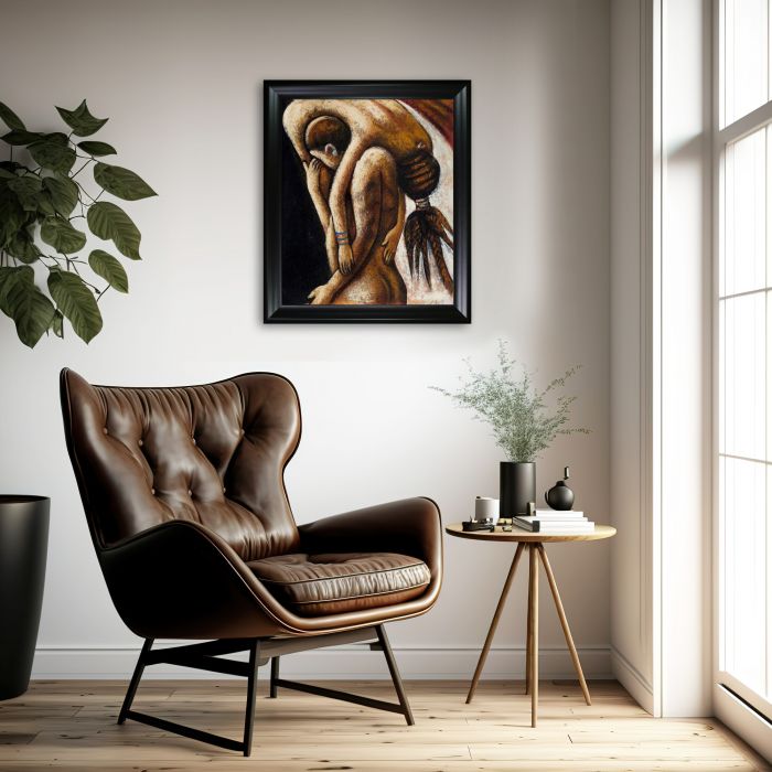 Strength and Care Pre-framed - Black Matte Frame 20"X24"