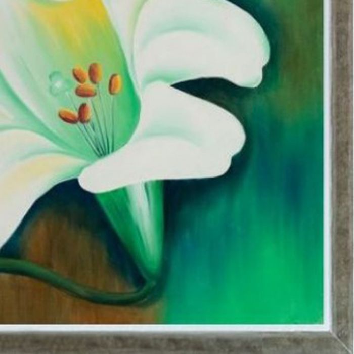 Tiger Lilies Pre-Framed - Champagne Silhouette Frame 20" X 24"