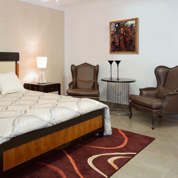 Buddha Walking Among The Flowers, 1905 Pre-Framed - Versailles Gold Frame 20" X 24"