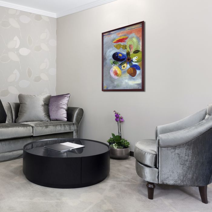 Flowers, 1914-1916 Pre-Framed - Open Grain Mahogany 24" X 36"