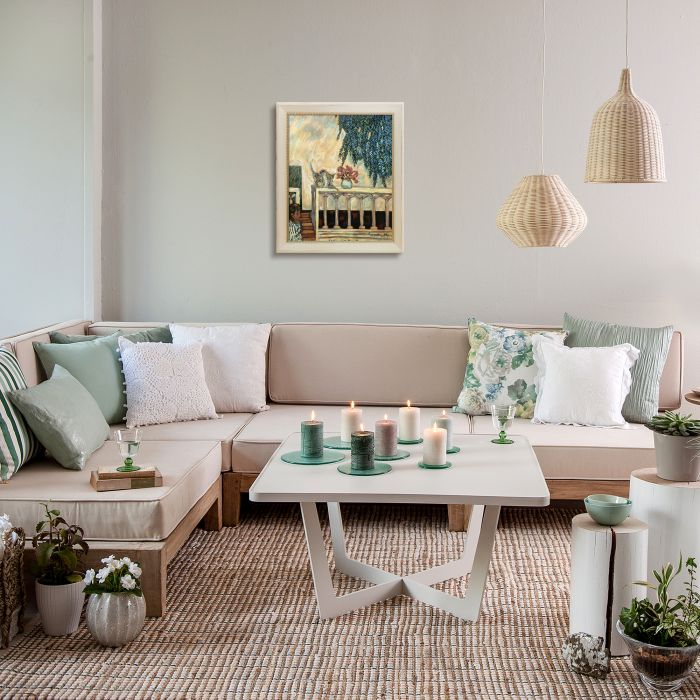 Cats on the Railing Pre-Framed - Constantine Frame 20" X 24"