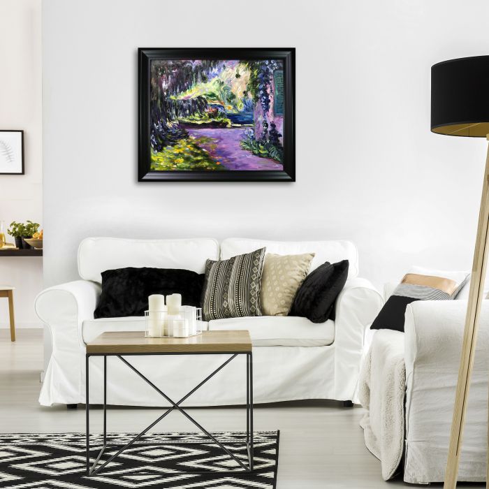 The Garden in the Shade Pre-framed - Black Matte Frame 20"X24"