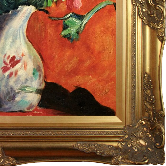 Vase of Flowers Preframed - Victorian Gold Frame 20"X24"