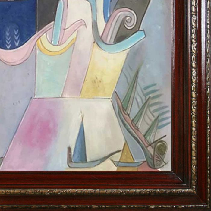 Black Columns in a Landscape Pre-Framed - Heritage Cherry Frame 20