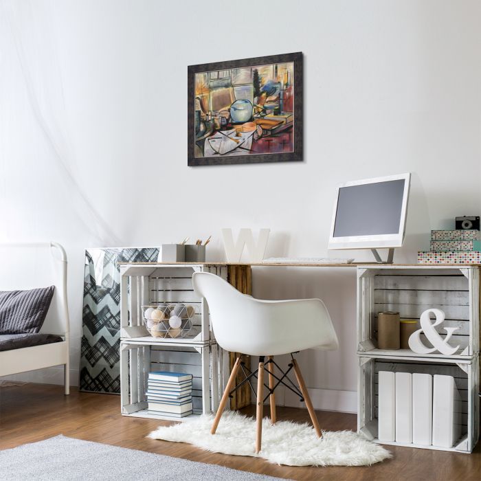 Still Life with Ginger Pot I Pre-Framed - Suede Premier Frame 20"X24"