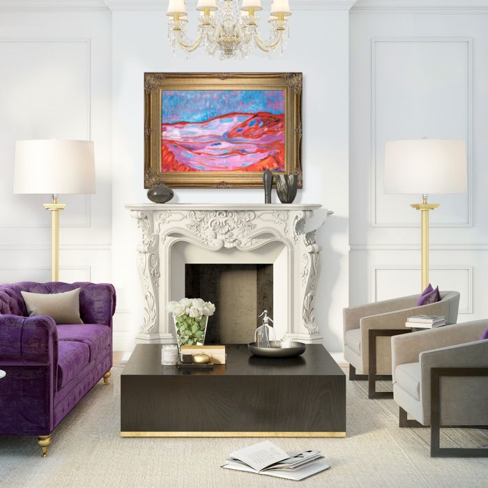 Dune IV Pre-Framed - Renaissance Bronze Frame 24"X36"