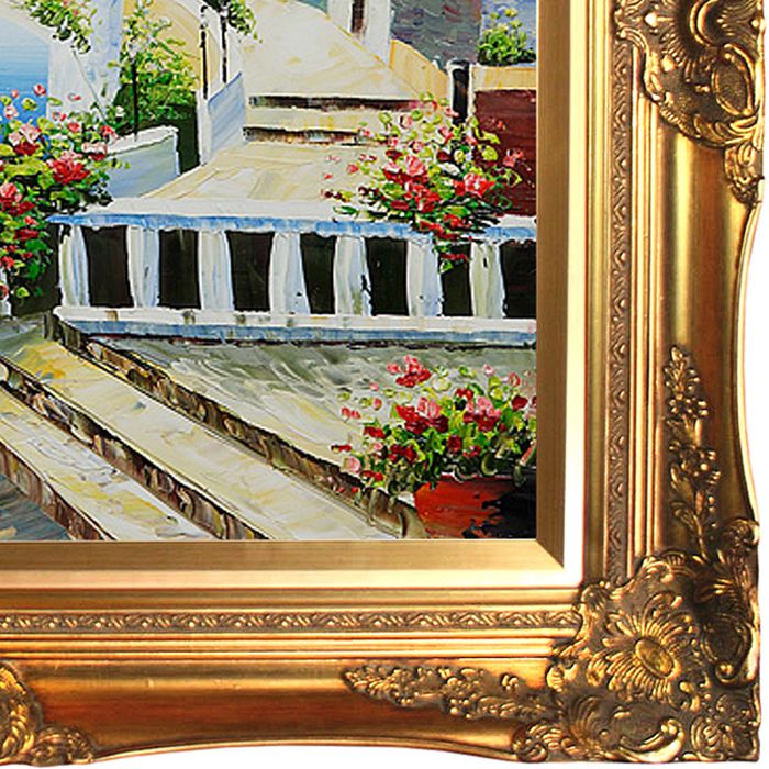 Resort Near The Eiffel Pre-Framed - Victorian Gold Frame 20"X24"