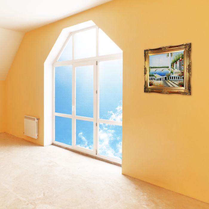 Resort Near The Eiffel Pre-Framed - Victorian Gold Frame 20"X24"