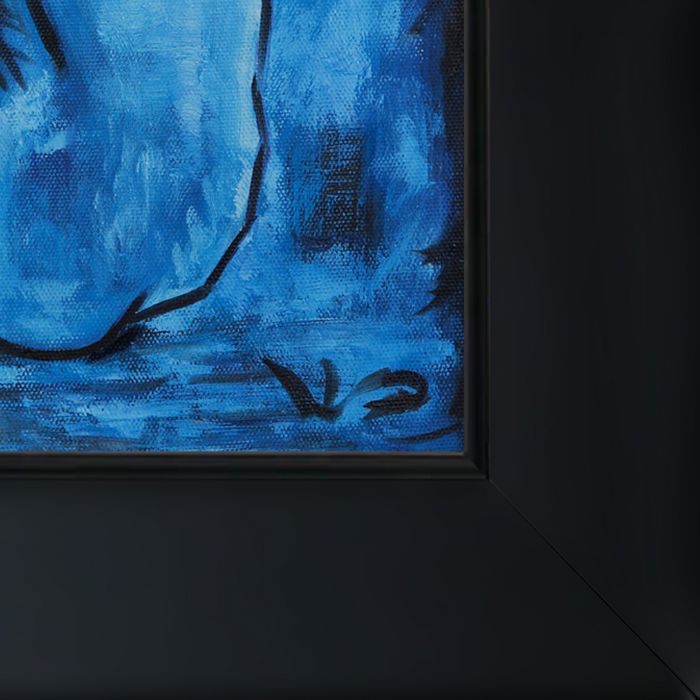 Blue Nude - New Age Black Frame 8"X10"