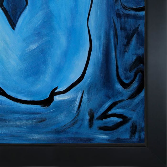 Blue Nude - New Age Black Frame 36"X48"