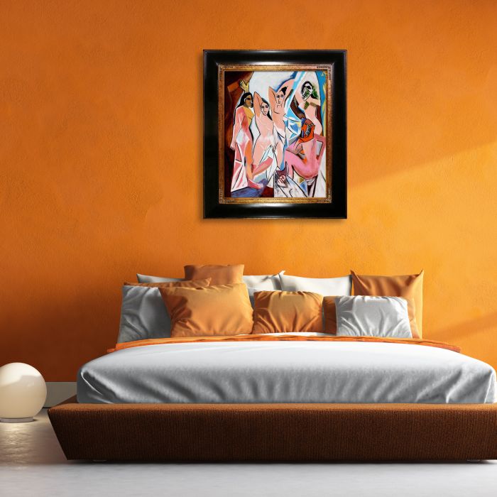 Les Demoiselles D'avignon - Opulent Frame 20"X24"
