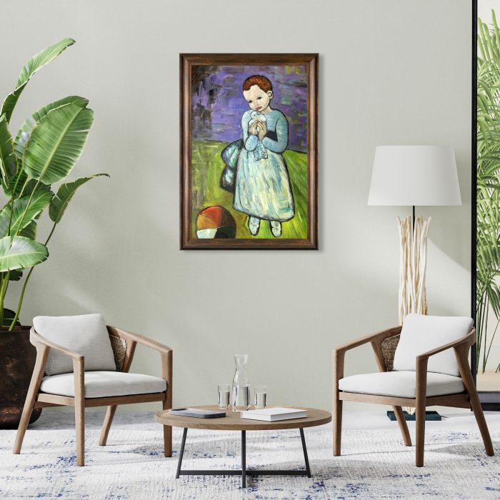 Child Holding a Dove - Modena Vintage 24" X 36"