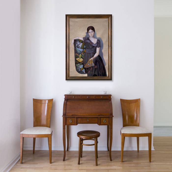 Portrait of Olga in the Armchair 1917 - Modena Vintage 24" X 36"